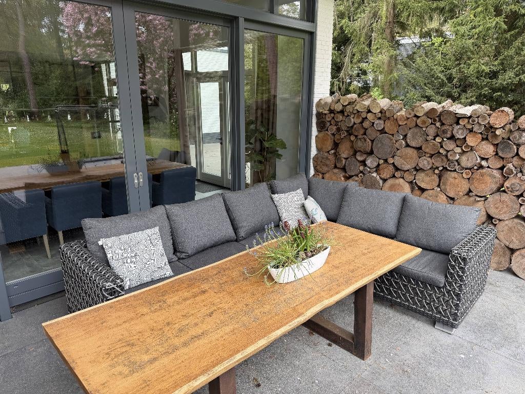 Lounge tuinset te koop - als nieuw, Ophalen, 6 zitplaatsen, Zo goed als nieuw, Loungeset