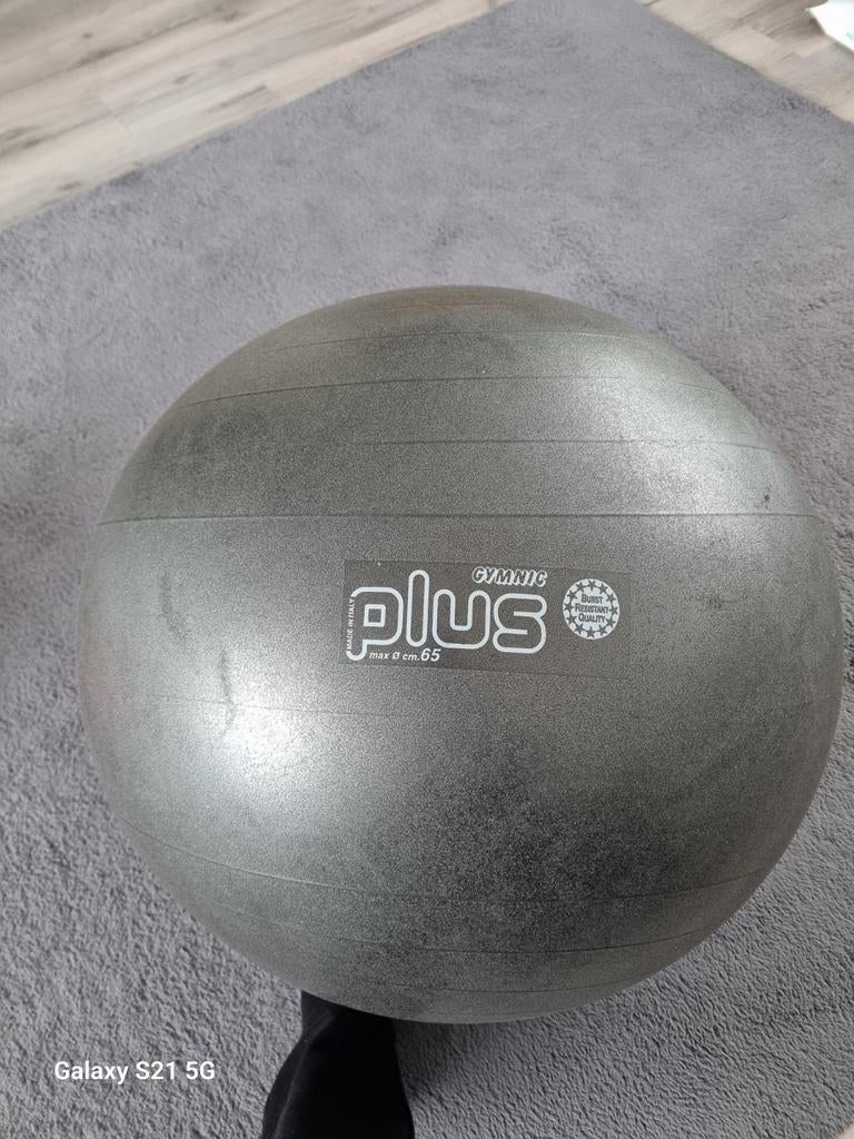 Gymnic Plus Fitnessbal - 65 cm, Ophalen of Verzenden, Gebruikt, Buik, Fitnessbal