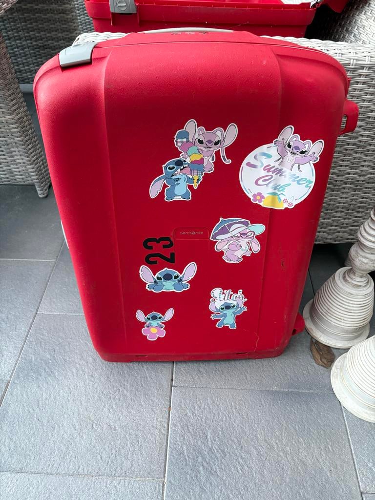 Samsonite koffer rood met kapot slot - Leuk voor onderdelen, Ophalen, 40 tot 60 cm, Gebruikt, 20 tot 30 cm