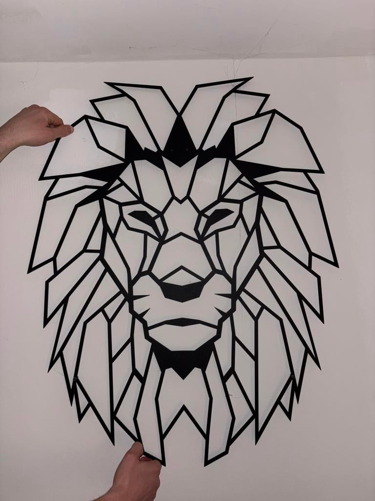 metal deco art lion/leeuw, Antiek en Kunst, Ophalen of Verzenden
