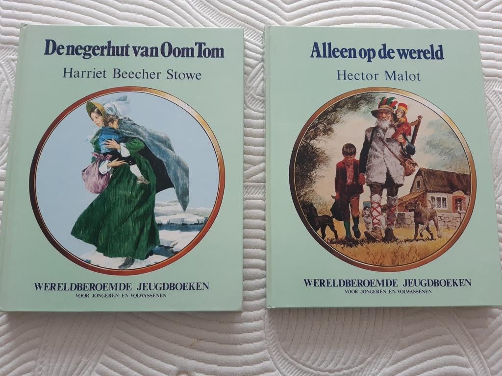 Jeugdboeken: De negerhut van Oom Tom & Alleen, Boeken, Ophalen of Verzenden, Gelezen