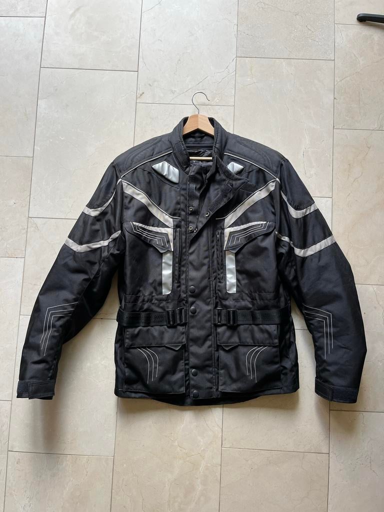 Zwarte motorjas maat L, Ophalen of Verzenden, Tweedehands, Heren, Jas | textiel