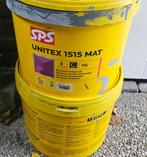 SPS Muurverf Unitex 1515 Mat grijs 10L, Ophalen, Gebruikt, Grijs, Verf
