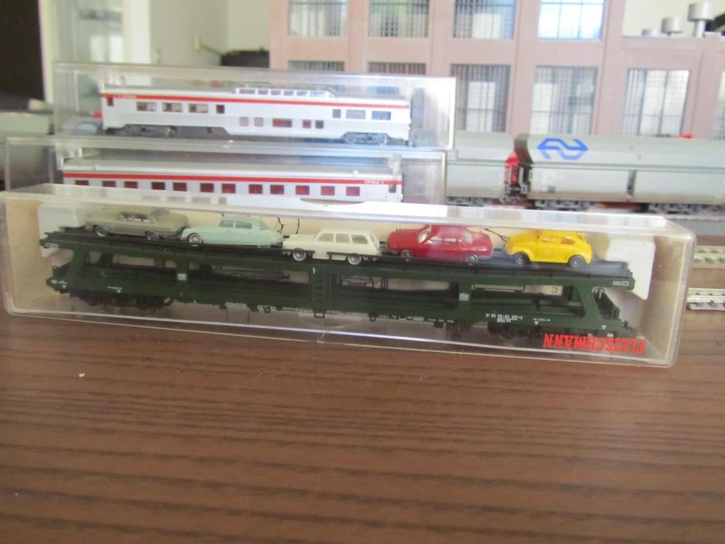 fleischmann N autotransporter, Hobby en Vrije tijd, Modeltreinen | N-Spoor, Gelijkstroom, Fleischmann, Wagon, Ophalen of Verzenden