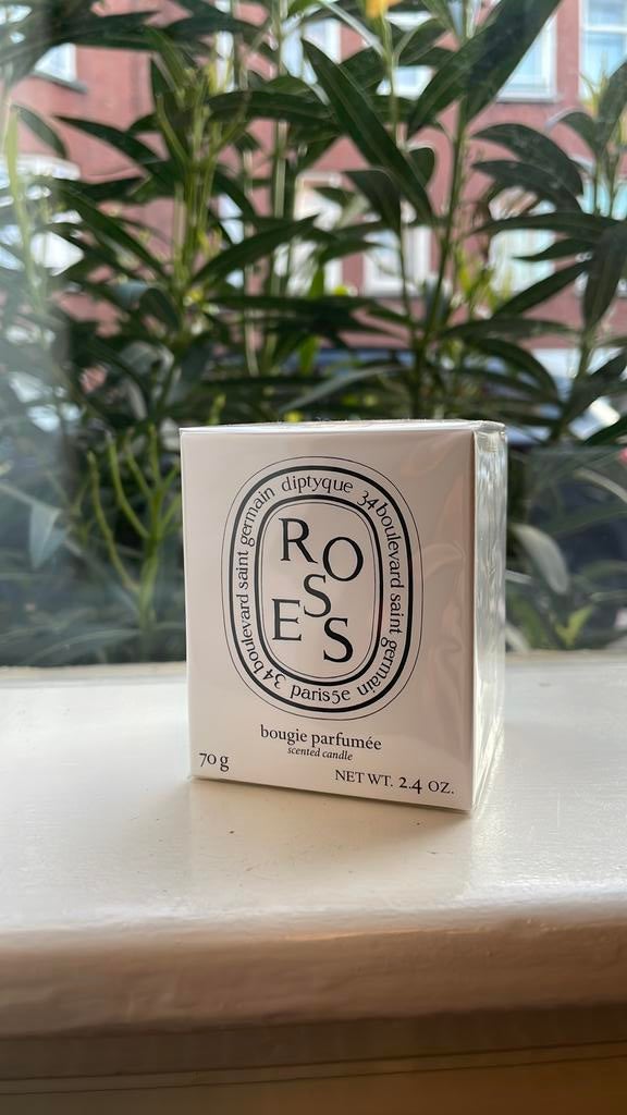 Diptyque geurkaars Roses, Ophalen of Verzenden, Nieuw, Overige materialen, Minder dan 25 cm