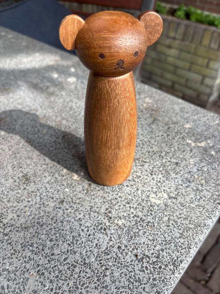 Houten pepermolen in de vorm van Boris beer (Hema), Hout, Ophalen of Verzenden, Bruin, Overige typen