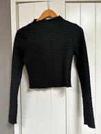 Nieuwe Loavies zwarte crop top met lange mouwen, maat S, Zwart, Nieuw, Ophalen of Verzenden, Lange mouw