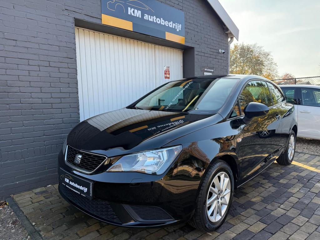 SEAT Ibiza SC 1.4 TSI *Clima*Cruise*Navi*LM*Apk, Auto's, Voorwielaandrijving, Gebruikt, Zwart, 4 cilinders