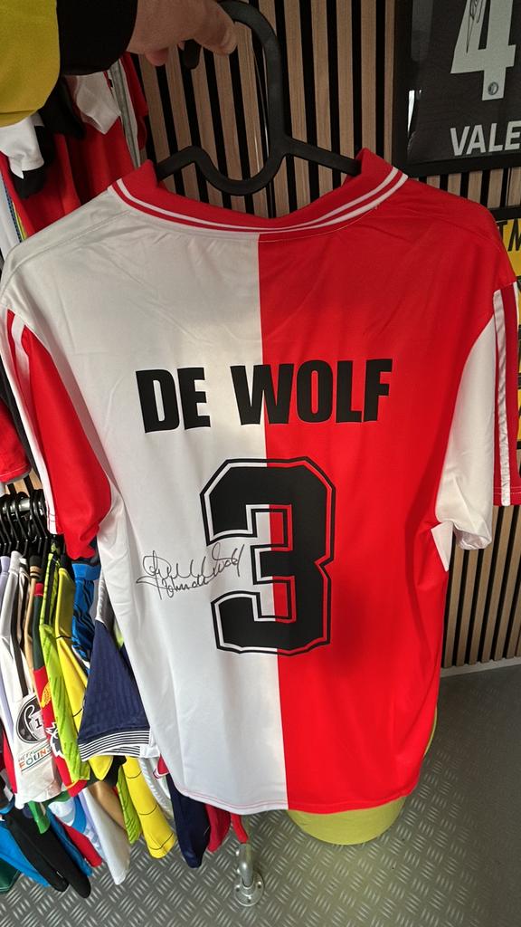 Gesigneerd De Wolf shirt Feyenoord, Ophalen of Verzenden, Zo goed als nieuw, Feyenoord, Shirt