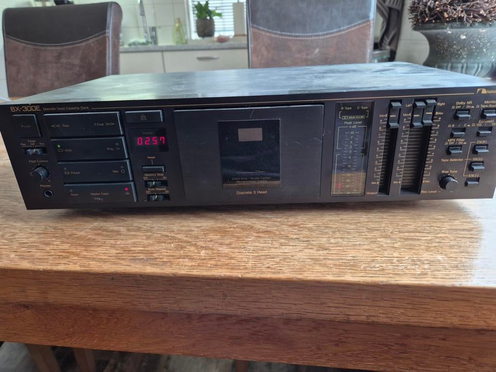 Nakamichi BX-300E Stereo Cassettedeck - Vintage Audio, Audio, Tv en Foto, Cassettedecks, Enkel, Overige merken, Tiptoetsen, Tape counter