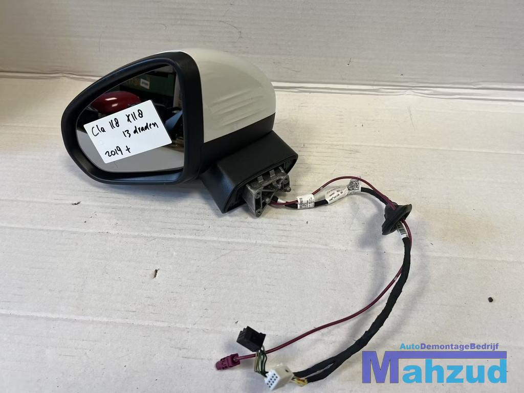 MERCEDES CLA X118 shootingbrake wit links spiegel 2019+, Auto-onderdelen, Spiegels, Gebruikt, Mercedes-Benz AG, Mercedes-Benz