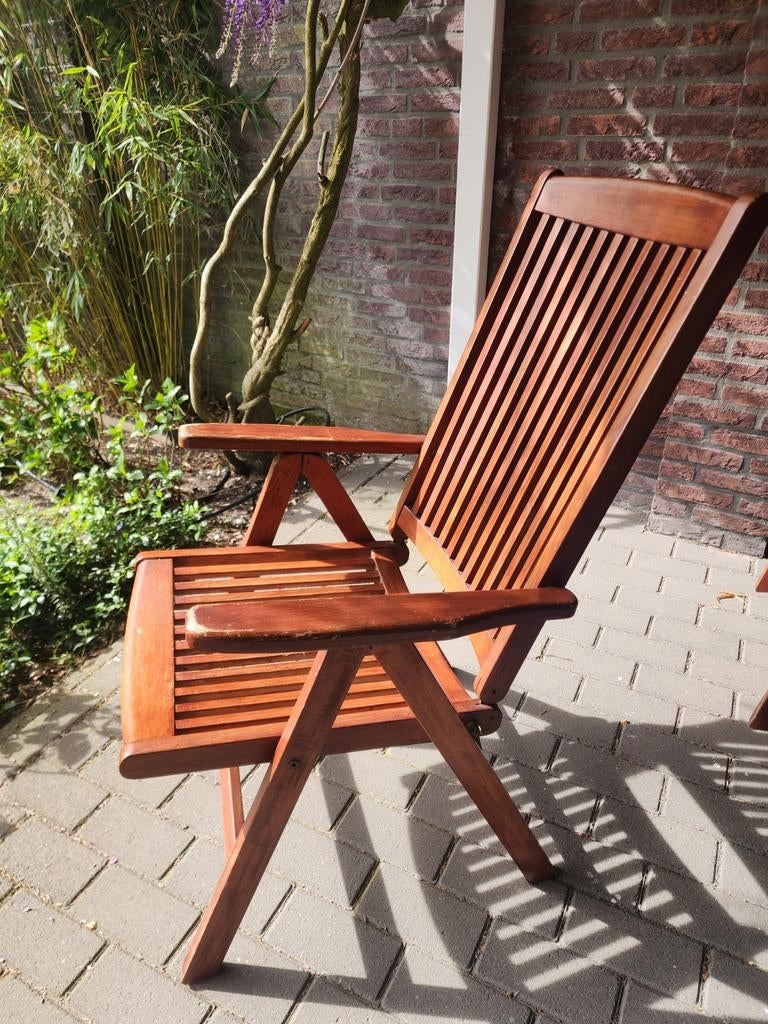 Tuin stoelen van teakhout, Ophalen, Gebruikt