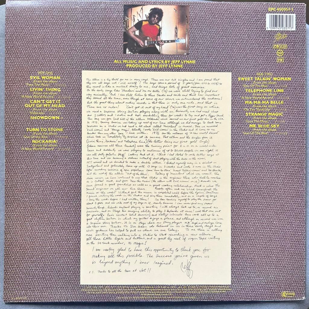 Electric Light Orchestra - A New World Record LP, Cd's en Dvd's, Vinyl | Rock, Ophalen of Verzenden, 12 inch, Poprock, Inclusief binnenhoes