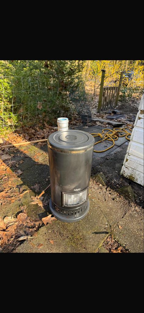 Gaskachel inclusief 2 meter pijp, Gebruikt, Gas, Ophalen of Verzenden, Vrijstaand