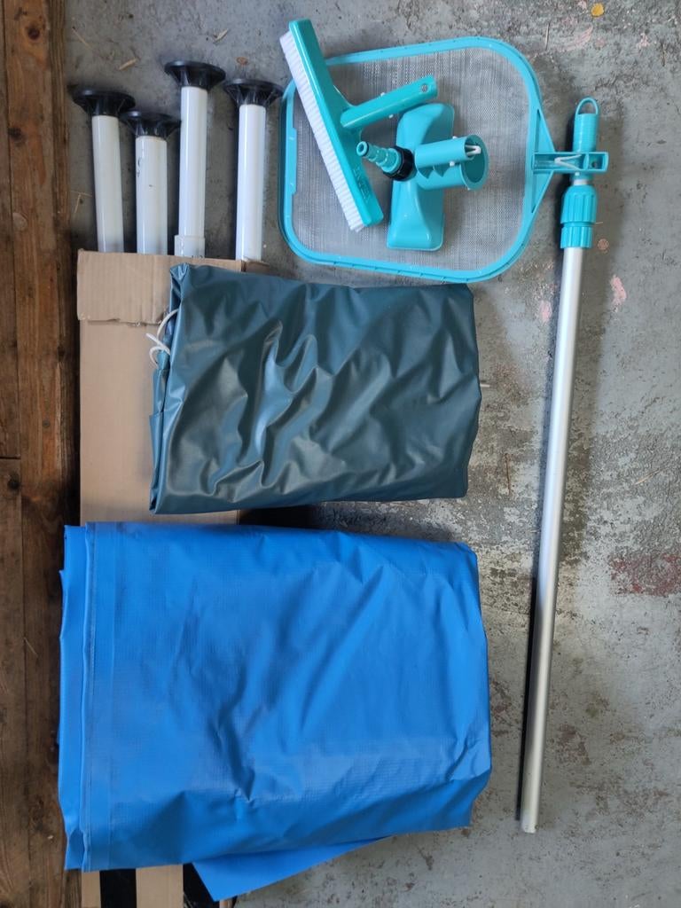 Intex opzet zwembad 260 x 160 x 65 cm MET ACCESSOIRES, Tuin en Terras, Zwembaden, Gebruikt, Opzetzwembad, Minder dan 80 cm, 200 tot 400 cm