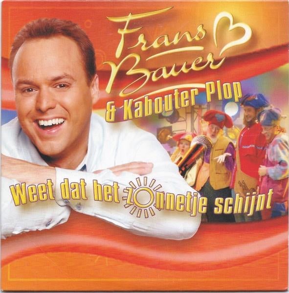 FRANS BAUER + KABOUTER PLOP CD SINGLE WEET DAT HET ZONNETJE, 6 singles of meer, Ophalen of Verzenden, Zo goed als nieuw, Pop