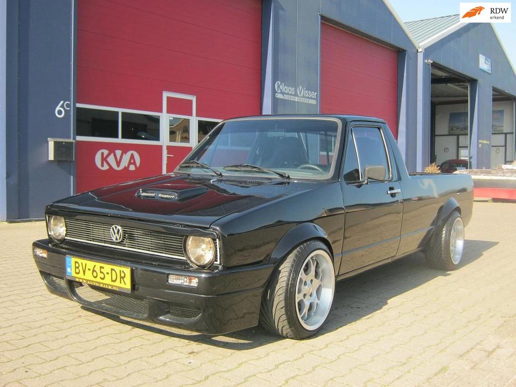 Volkswagen Caddy 1.8 G60 Pick Up, Auto's, Volkswagen, 4 cilinders, Zwart, 2 stoelen, SUV of Terreinwagen