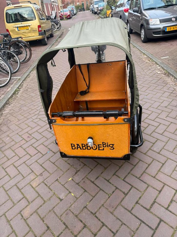 Babboe Big Bakfiets met Huif - Ideaal voor Gezinnen, Fietsen en Brommers, Fietsen | Bakfietsen, Zo goed als nieuw, Overige merken
