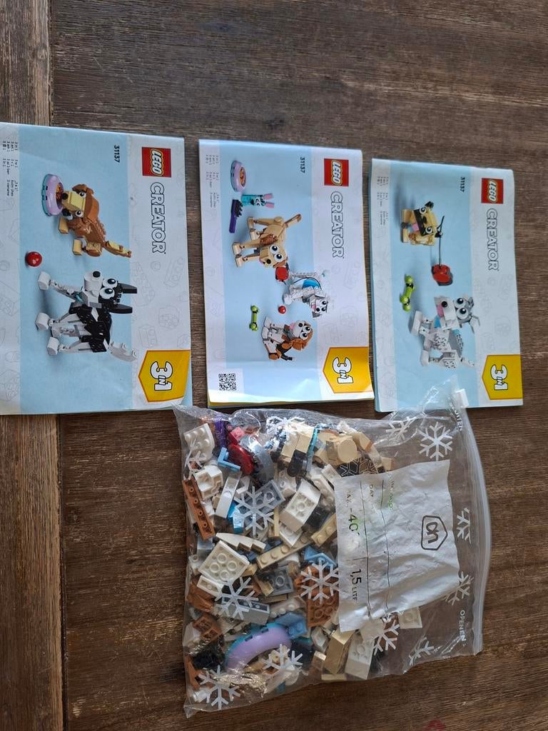 LEGO Creator 3-in-1 Honden Speelset (31137), Ophalen of Verzenden, Gebruikt, Complete set, Lego