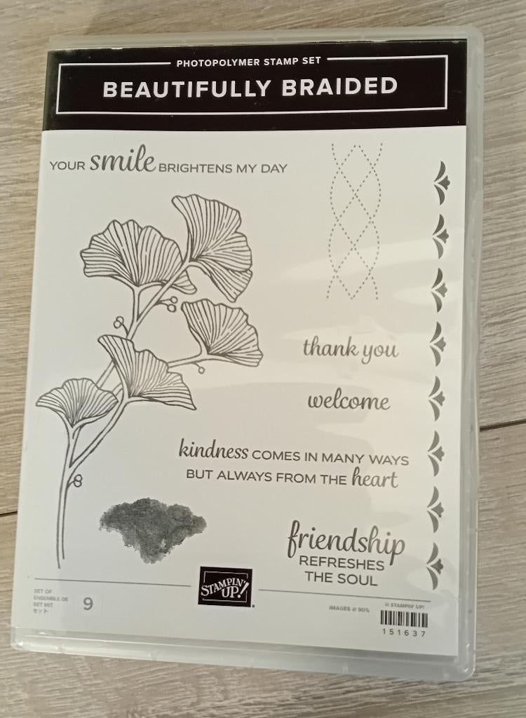 Stampin’up stempelset Beautifully braided, Ophalen of Verzenden, Zo goed als nieuw, Clearstamp