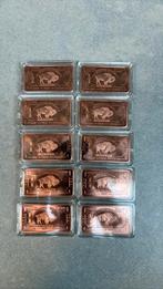 10x 1oz Koper Baar -  copper bar - koperbaar, Postzegels en Munten, Ophalen of Verzenden