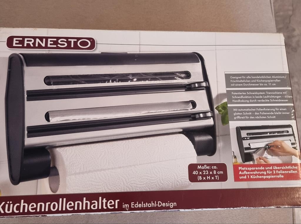 Keukenrolhouder    Nieuw, Ophalen, Nieuw, Rvs, Slot
