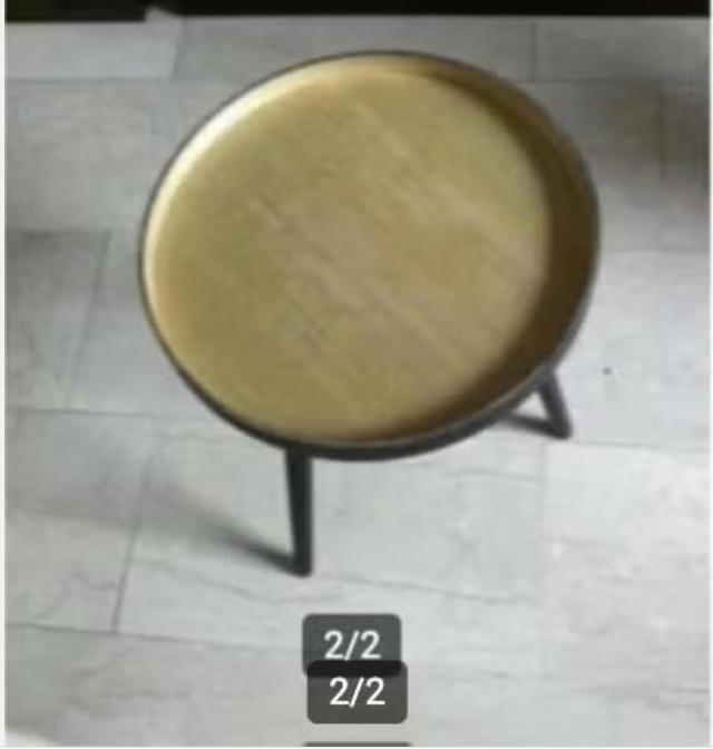Tafel hout hoogte 50 cm diameter 40 cm, 45 tot 60 cm, Minder dan 55 cm, Rond, Ophalen of Verzenden