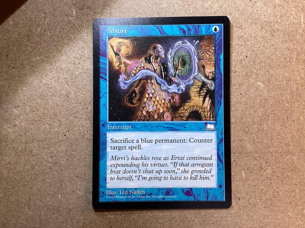 1x Abjure (Excellent), Ophalen of Verzenden, Zo goed als nieuw, Losse kaart