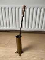 Koperen openhaard pook, Ophalen