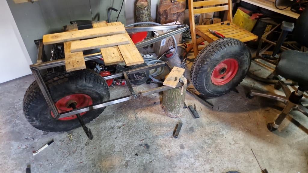 Minibike project met 212cc motor en 50cm banden, Ophalen of Verzenden, Gebruikt