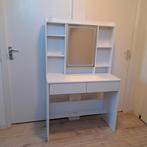 Witte kaptafel met spiegel en lades, Ophalen, Gebruikt, 50 tot 100 cm, Minder dan 100 cm