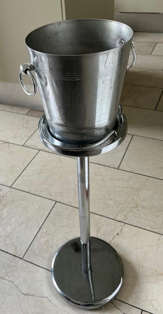 RVS wijnkoeler met standaard, Ophalen, Gebruikt, 50 tot 75 cm, Minder dan 5 flessen