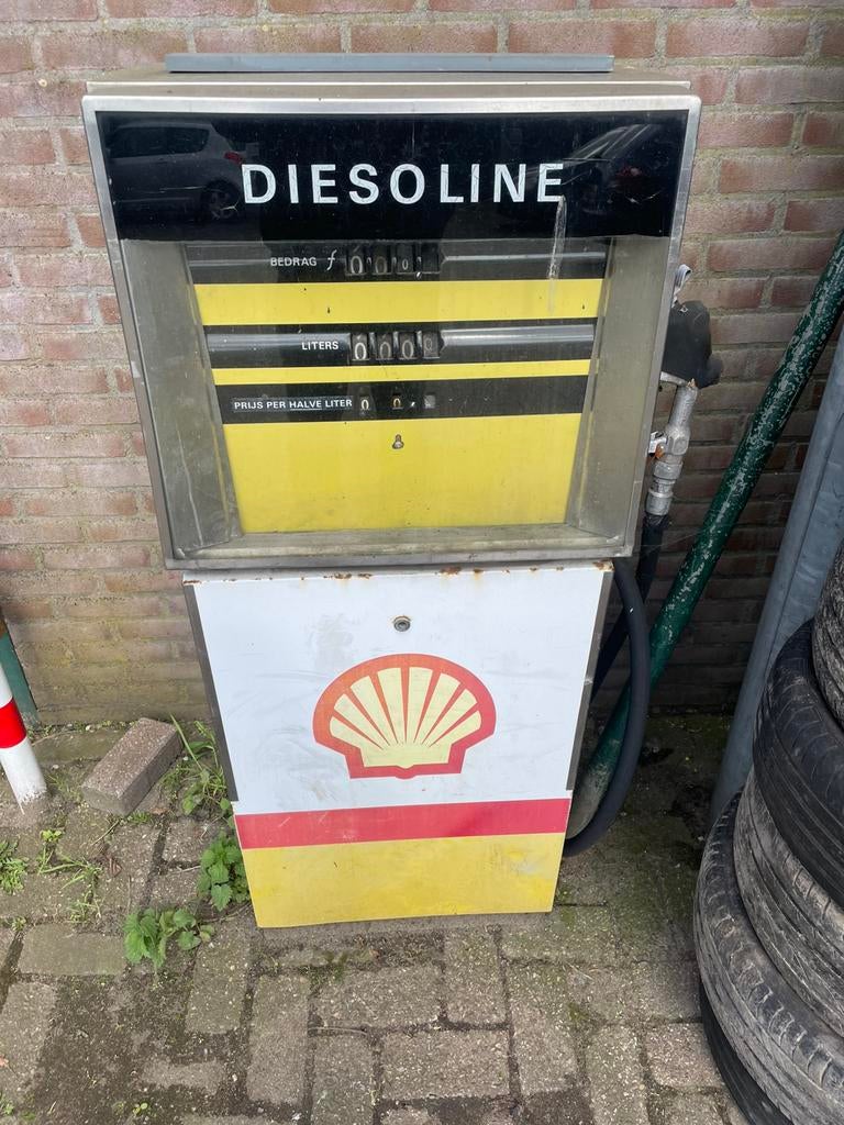 Te koop oude shell benzinepomp, Verzamelen, Automaten | Overige, Ophalen, Gebruikt