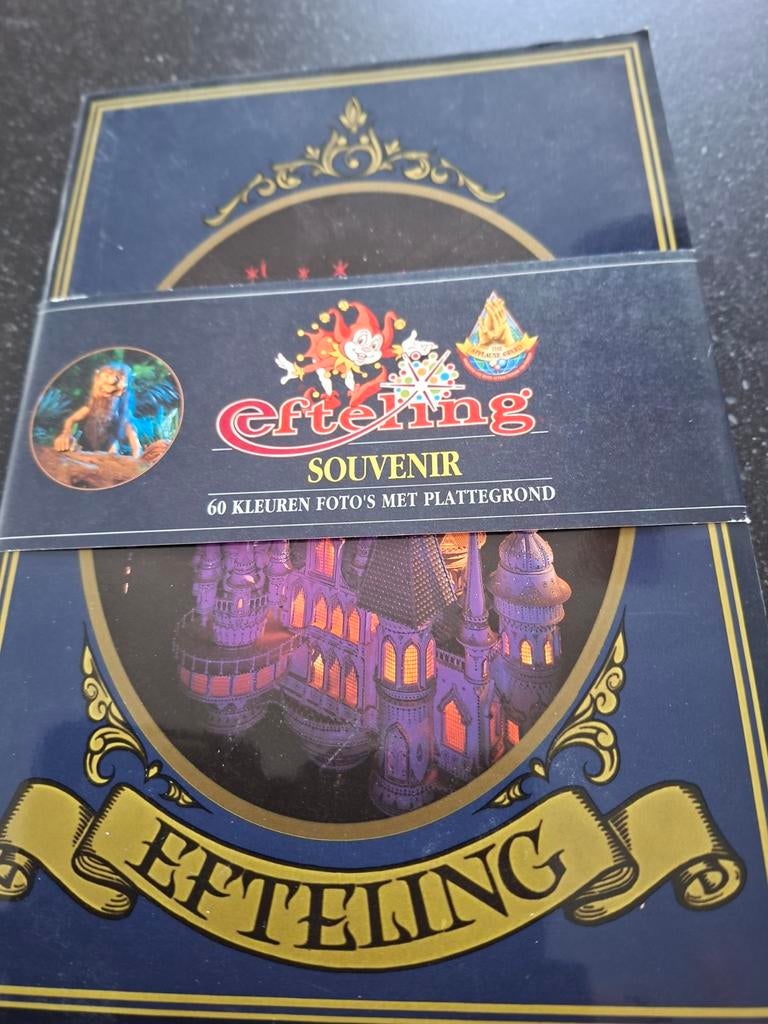 Efteling Souvenir: 60 Kleuren Foto's met Plattegrond, Verzamelen, Ophalen of Verzenden