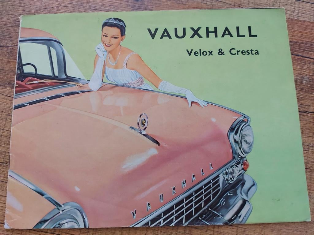 Oude Vauxhall Velox & Cresta zescilinder folder NL, Ophalen of Verzenden, Zo goed als nieuw, Overige merken