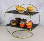 Zwart marmer met goud etagère, Ophalen, Nieuw