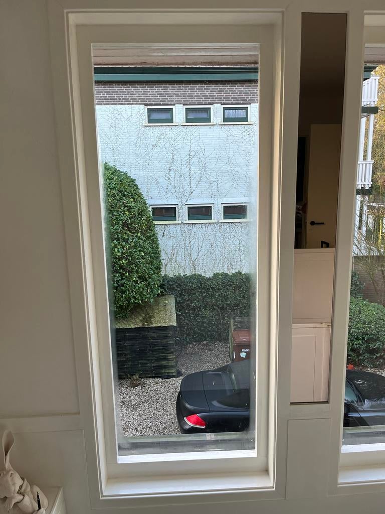 2x Voorzetramen - 222x81 cm, Doe-het-zelf en Verbouw, Glas en Ramen, Ophalen, Gevelraam of Ruit, Gebruikt, Glas in lood