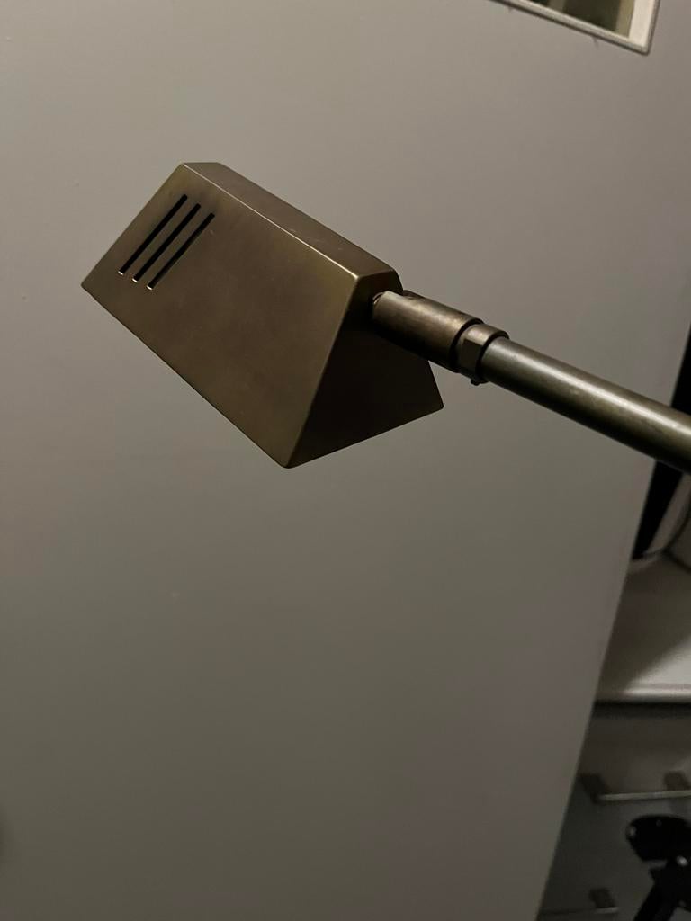 Klassieke Leeslamp brons, Huis en Inrichting, Lampen | Vloerlampen, Ophalen, Zo goed als nieuw, Metaal, 100 tot 150 cm