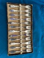 Antieke gebaksvorkjes en theelepels gero zilver, Antiek en Kunst, Antiek | Bestek, Ophalen of Verzenden