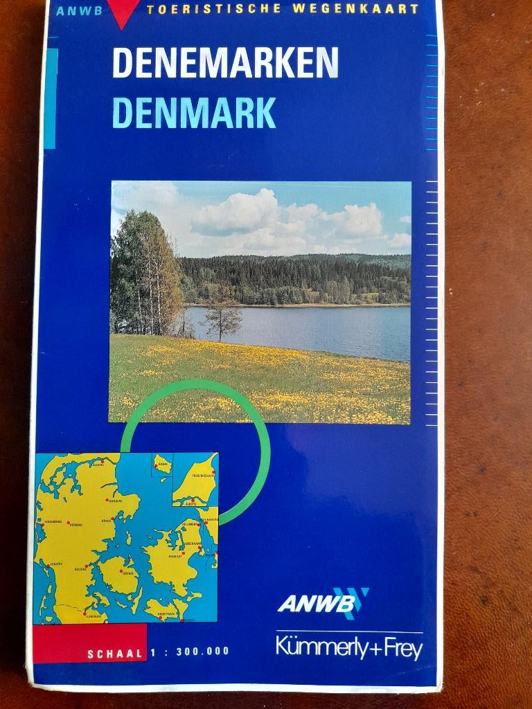 landkaart Denemarken, ANWB, Ophalen of Verzenden, 1800 tot 2000, Nederland