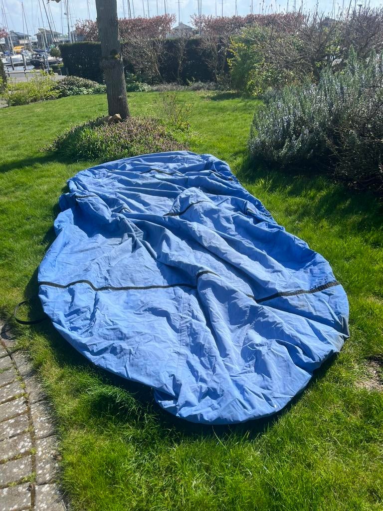 Dekzeil voor roei-vis-zeil-motor-boot, Watersport en Boten, Ophalen of Verzenden, Zo goed als nieuw, Overige typen