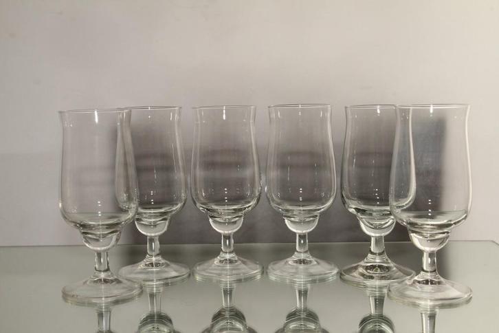 Set bierglazen van het servies Ambasador van Leerdam, Antiek en Kunst, Antiek | Glas en Kristal, Ophalen