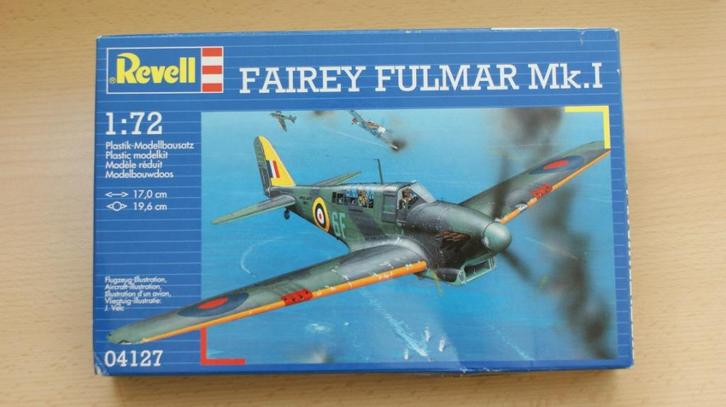 Revell	Fairey	Fulmar Mk.1	schaal 1:72, Hobby en Vrije tijd, Modelbouw | Vliegtuigen en Helikopters, Nieuw, Vliegtuig, 1:72 tot 1:144