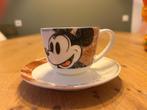 Mickey Mouse kopje en schoteltje, Ophalen, Zo goed als nieuw, Porselein, Kop en/of schotel