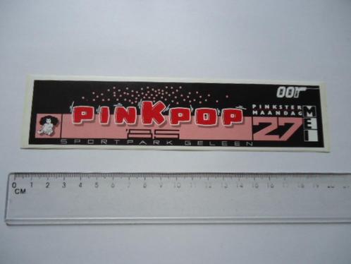 sticker PINKPOP Nieuw old stock NOS 1985 muziek festival, Verzamelen, Stickers, Zo goed als nieuw, Bedrijf of Vereniging, Verzenden