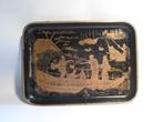 Paper Mache Black Lacquer Gilt Dienblad, Antiek en Kunst, Kunst | Niet-Westerse kunst, Ophalen of Verzenden