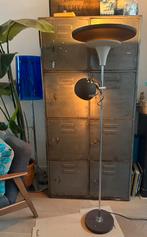 Vintage / retro UFO vloerlamp met bollamp / schuifspot, Ophalen, Gebruikt, Mid-Century, Metaal