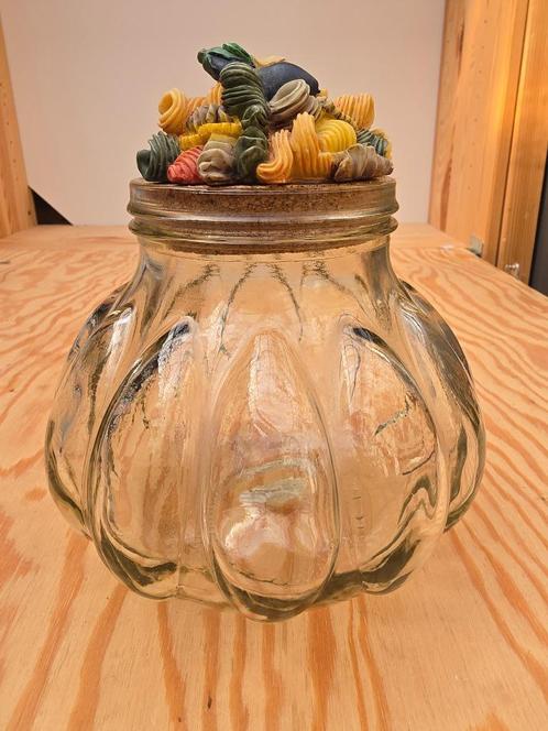 Voorraadpot van L.Dake en Zn. met pasta, Huis en Inrichting, Woonaccessoires | Vazen, Zo goed als nieuw, Overige kleuren, Minder dan 50 cm