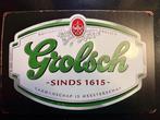 Grolsch Reclamebord - Sinds 1615 30 bij 20, Ophalen of Verzenden, Gebruikt