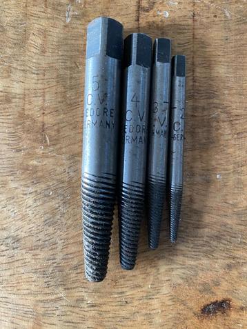 Gedore Schroeven verwijderaars no. 2 t/m 5 los beschikbaar voor biedingen